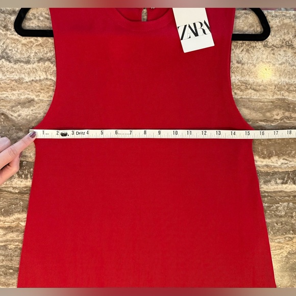 ZARA PLAIN KNIT MINI DRESS - Picture 11 of 11